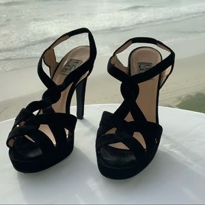 Barney’s New York CO OP Black Suede Sandals. Sz.37